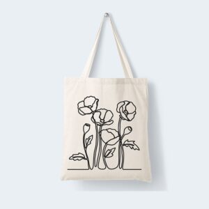Baumwolltasche mit OneLine Natur Design