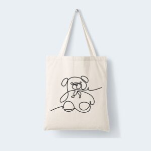 Baumwolltasche Teddy OneLine natur
